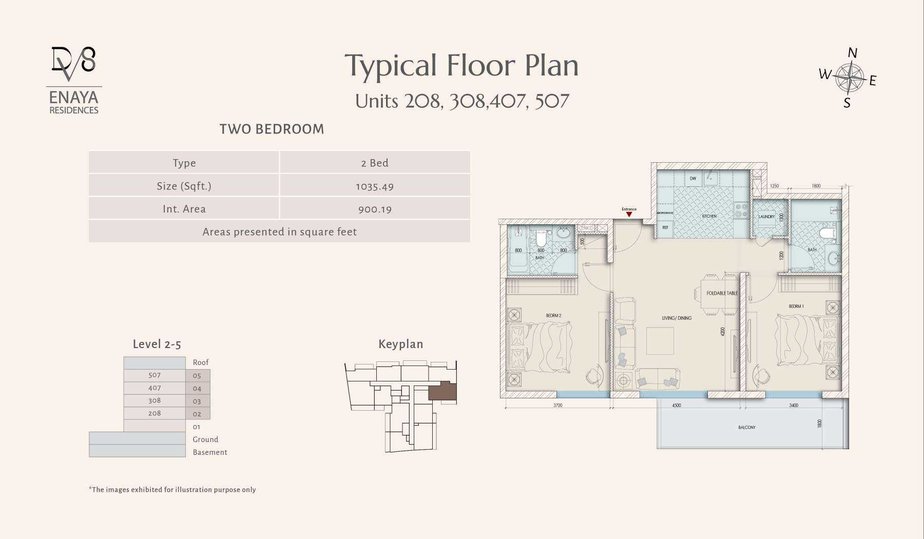 Units 208,308,407,507